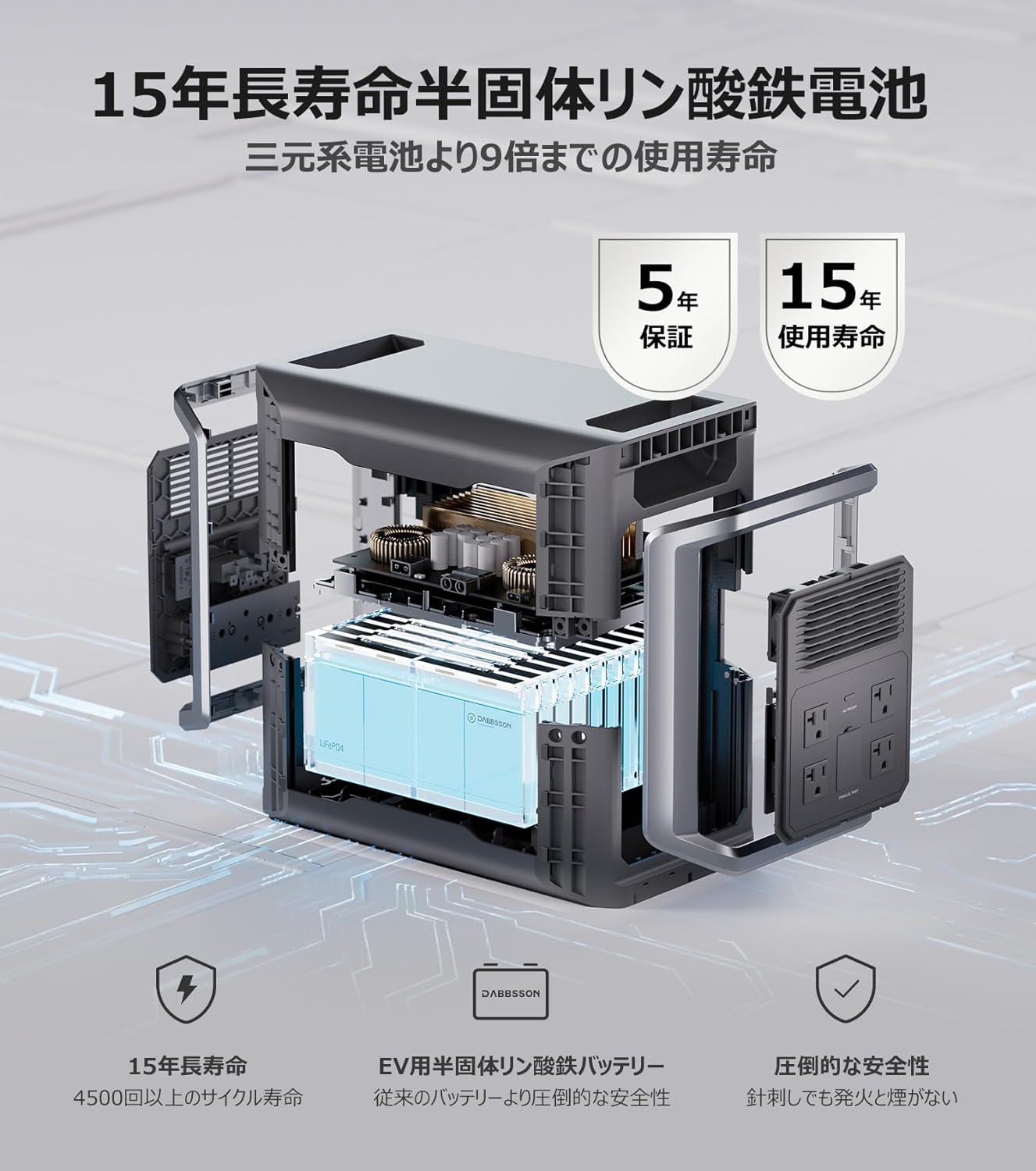 Dabbsson_DBS1300 ポータブル電源_商品説明画像_03